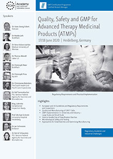 ECA Course - Quality, Safety and GMP for Advanced Therapy Medicinal Products (ATMPs)